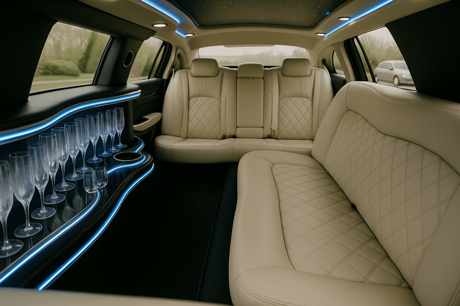 10-Passenger Lincoln Limousine exterior view