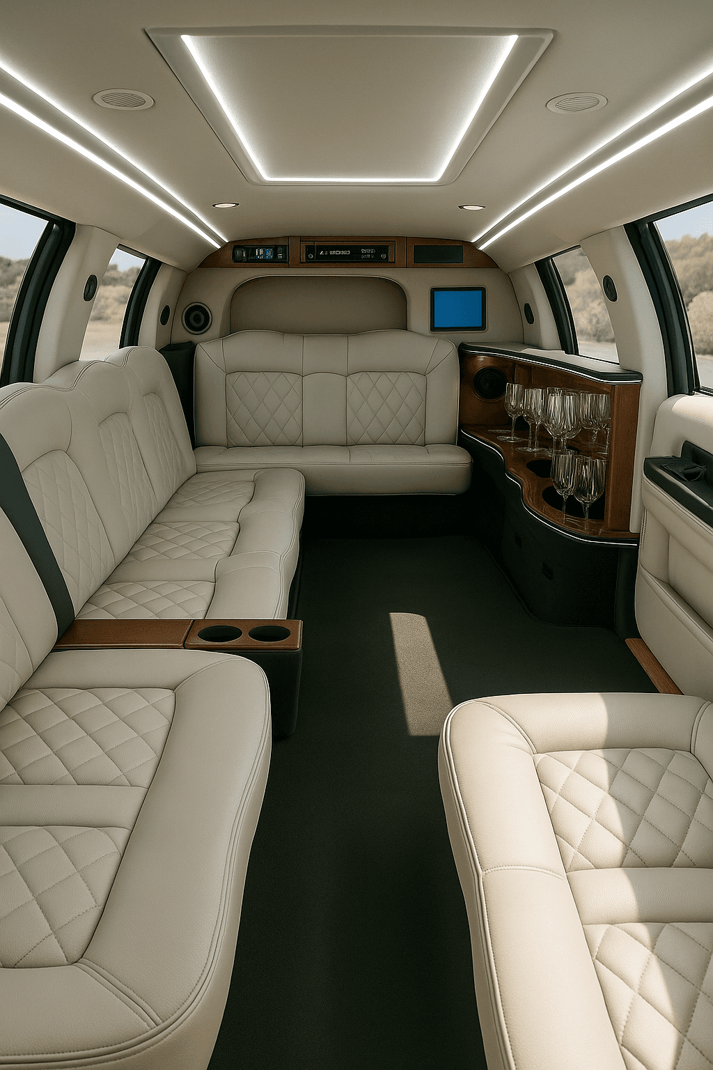 16-Passenger Stretch Limousine interior view