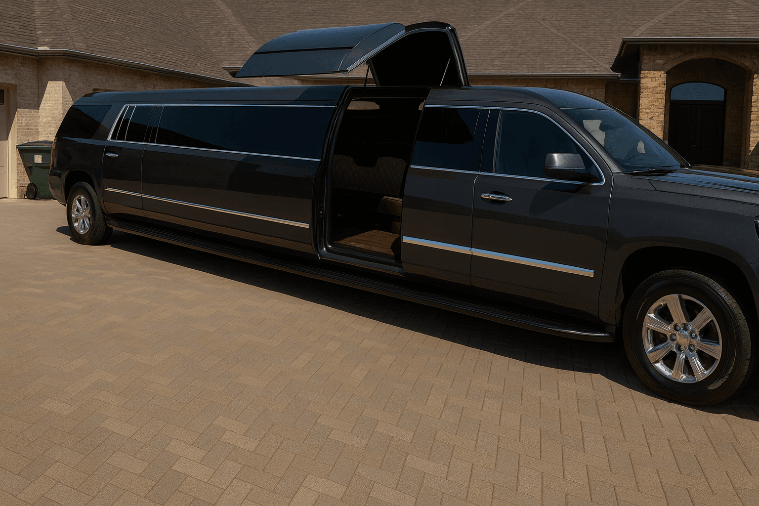 18-Passenger Stretch Limousine exterior view