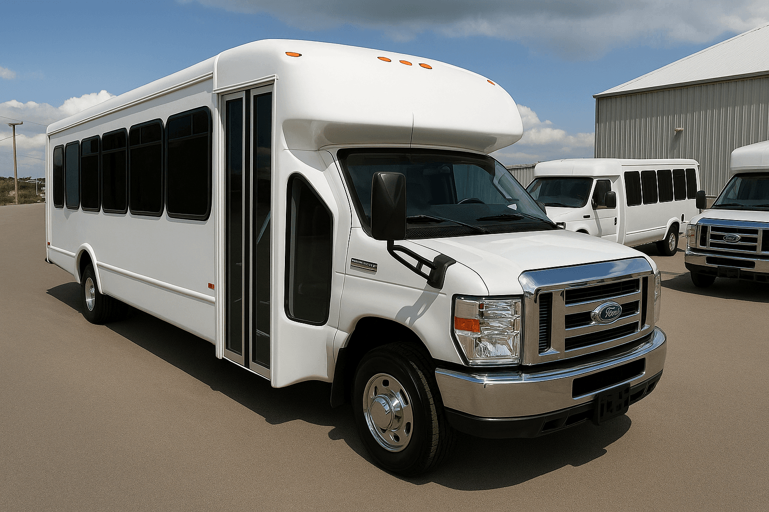 22-Passenger Coach Bus exterior view