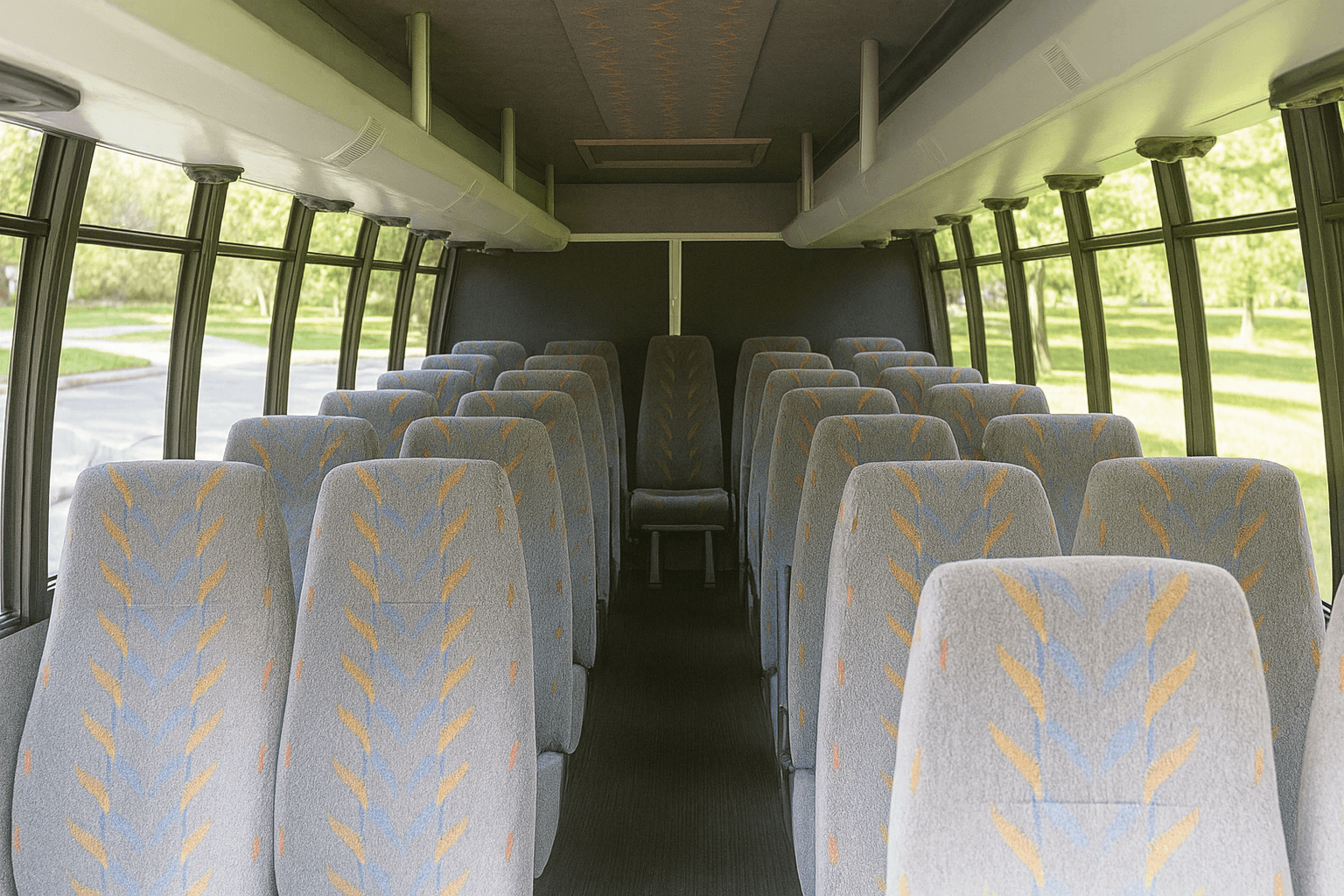 22-Passenger Coach Bus interior view