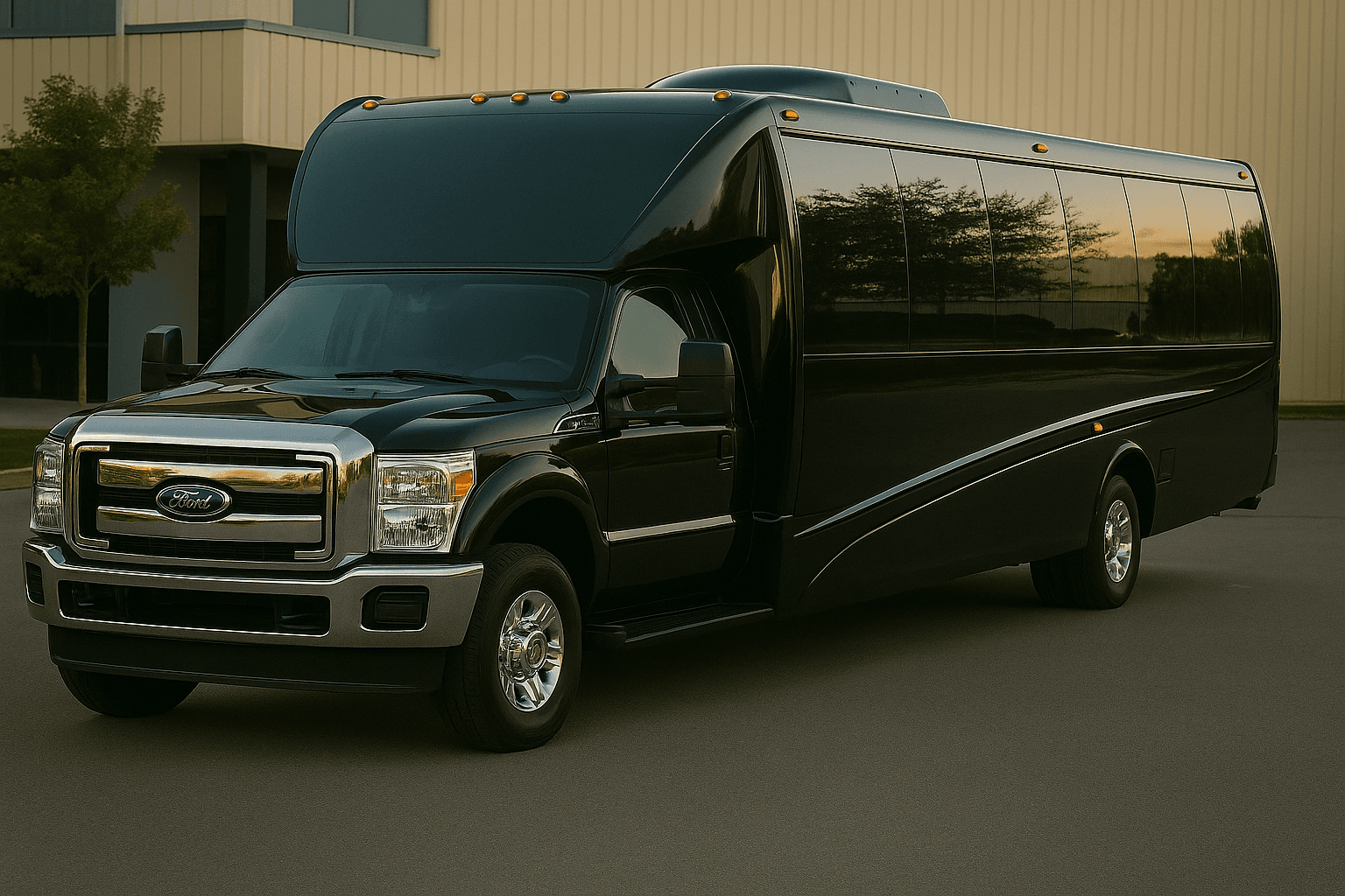 26-Passenger Coach Bus exterior view
