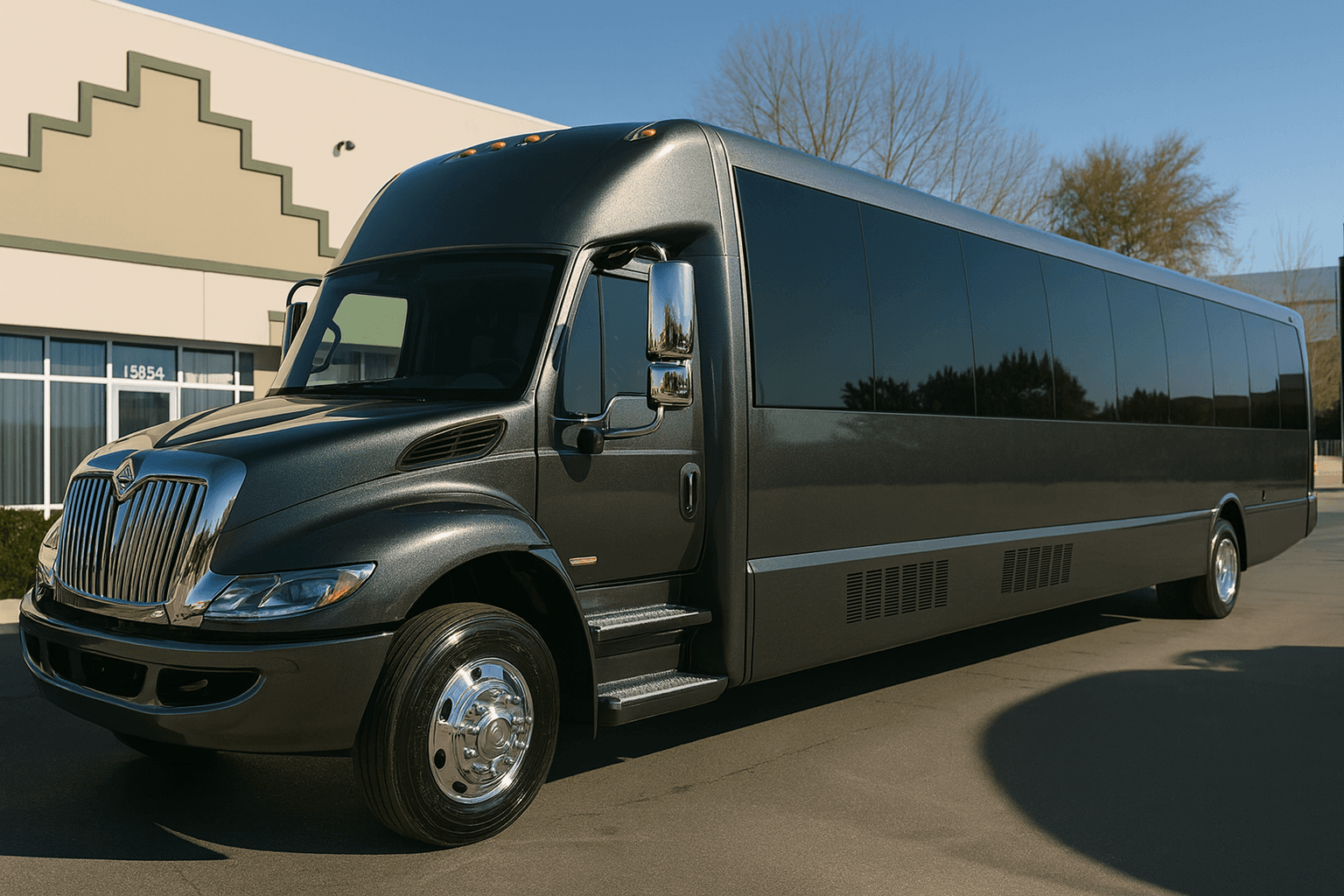 Large party bus perfect for Phoenix to Las Vegas group trips