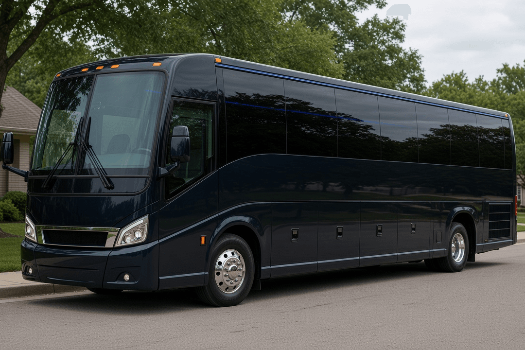 40-passenger coach bus exterior ready for a group charter