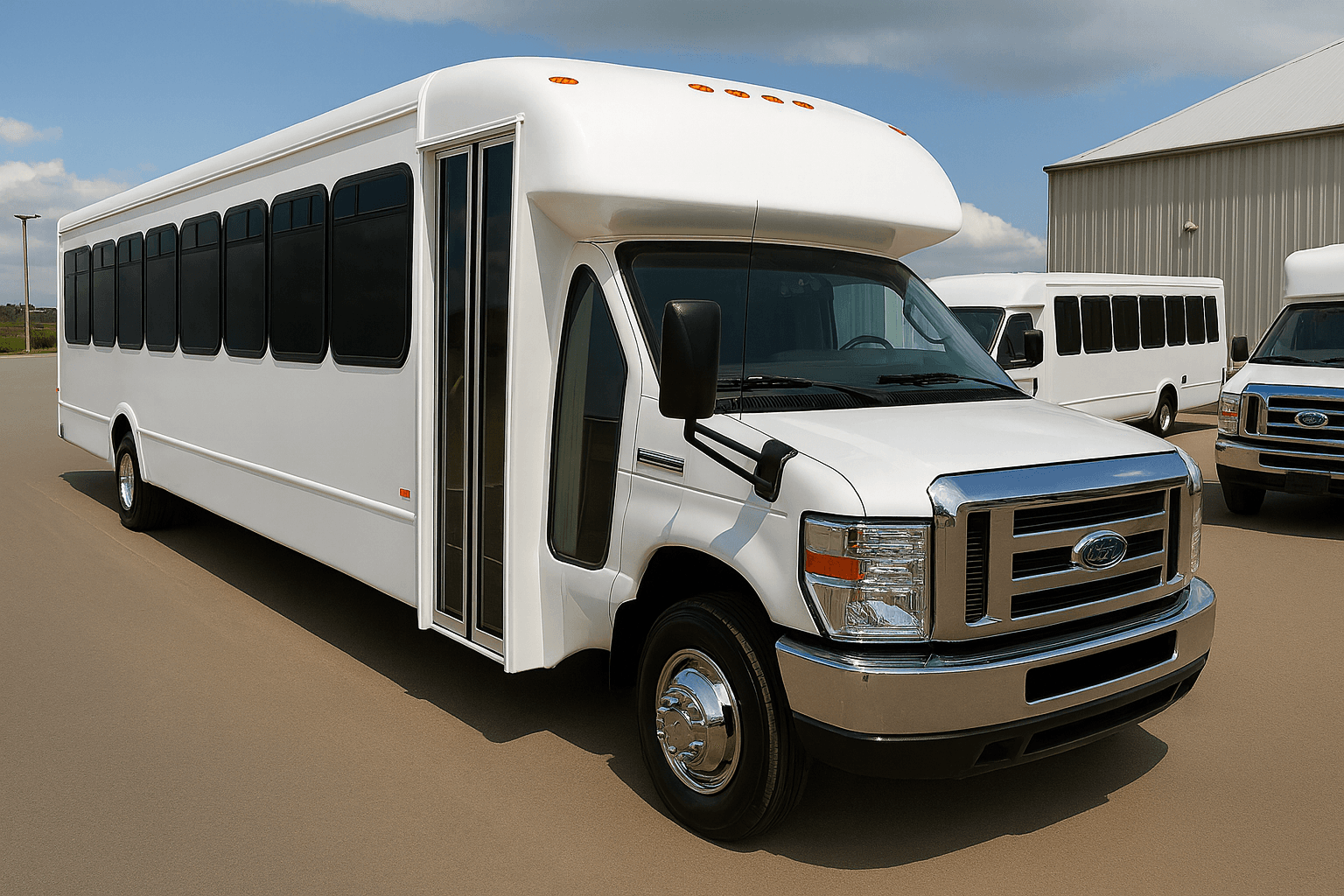 46-Passenger Coach Bus exterior view