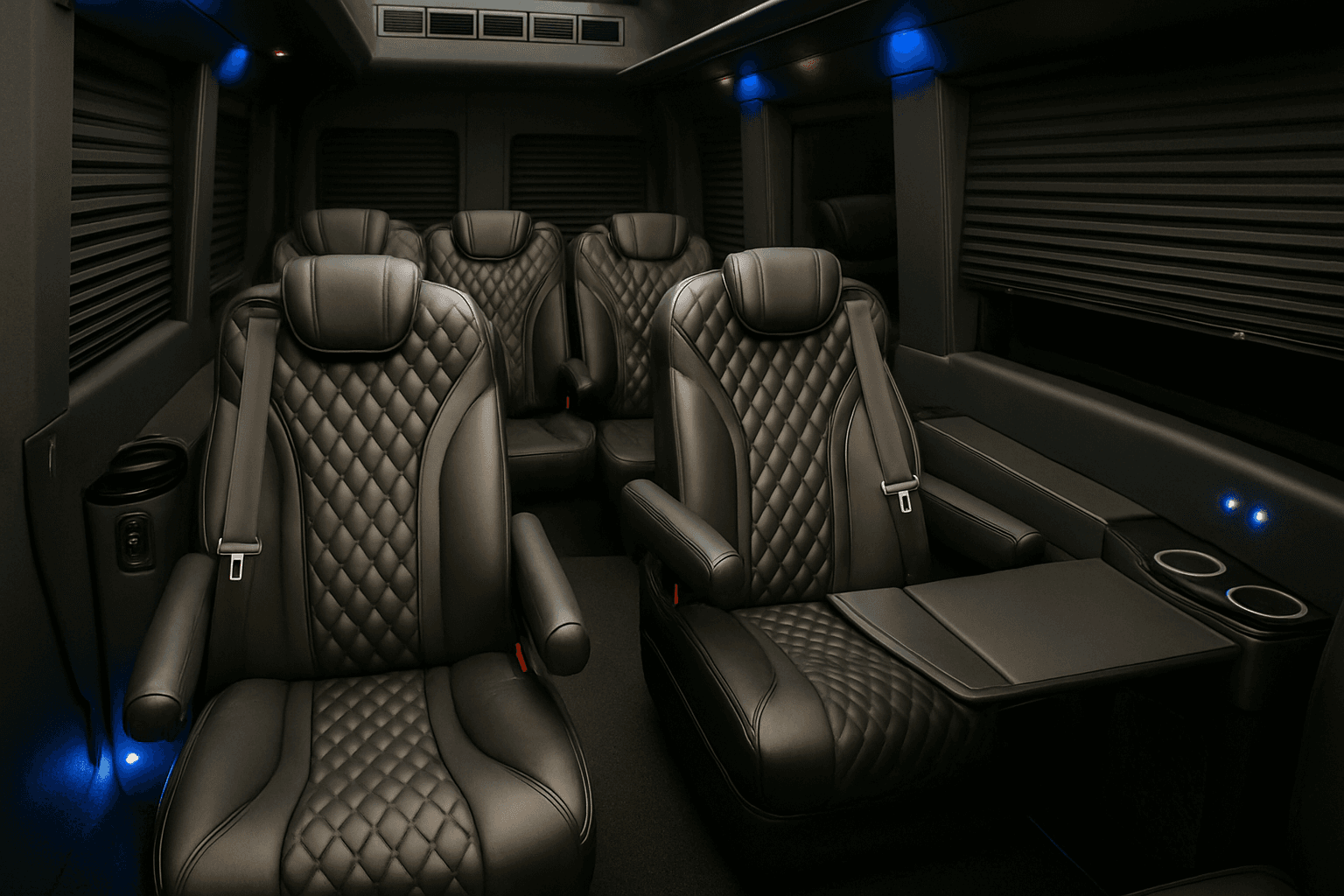 8-Passenger Executive Sprinter interior view